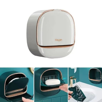 Luxury Soap Holder With Drain Tray (Random Colours)