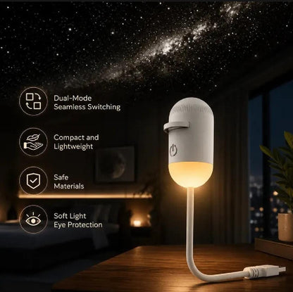 3-Lens Galaxy Star Projector Night Light | USB Zaa Mart