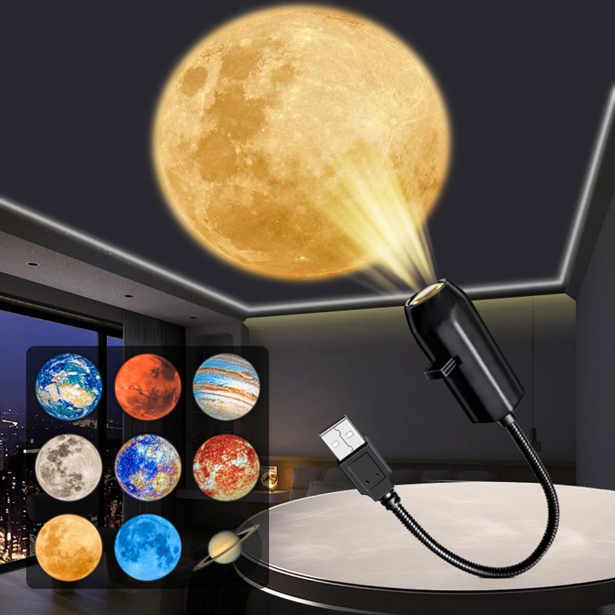 Moon Roof Light with Galaxy 6 Lens Zaa Mart