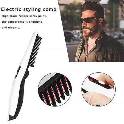 Multifunctional Hair Comb Beard Straightener & Curler