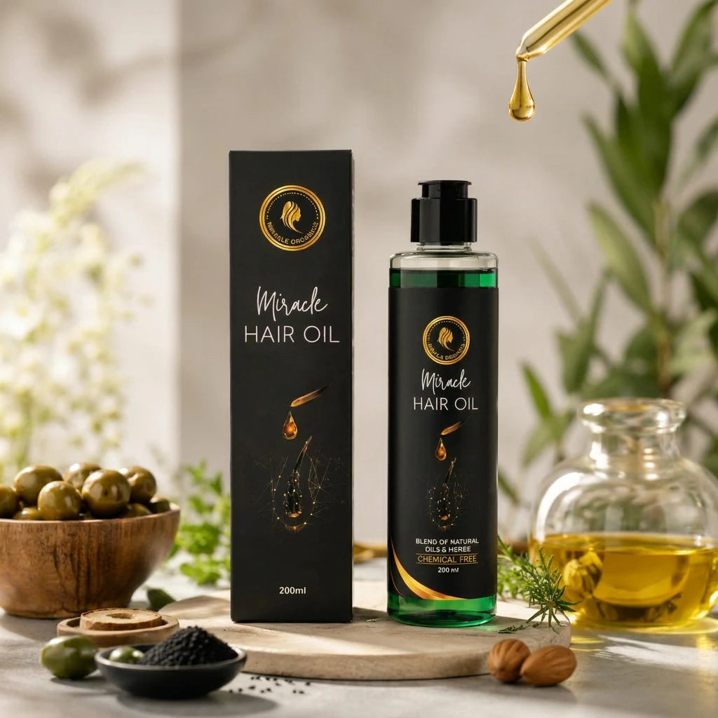 Miracle Hair Oil – Natural Oils & Herbal Hair Care Blend | 200ml Zaa Mart