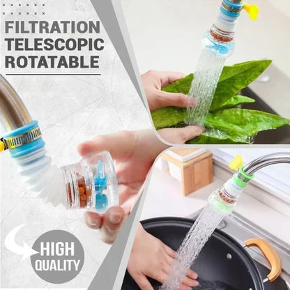 360° Adjustable Kitchen Shower Fan Faucet With Clip