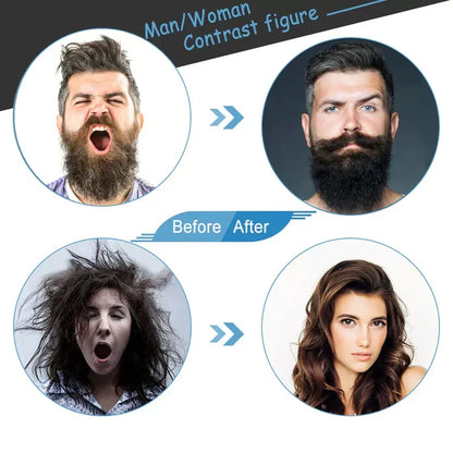 Multifunctional Hair Comb Beard Straightener & Curler